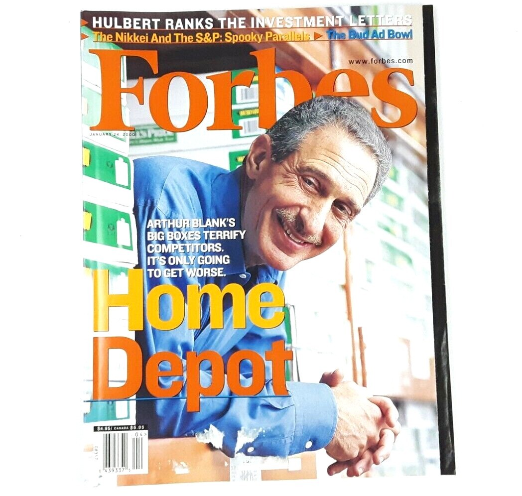 Vintage Forbes January 2000 Magazine – Home Depot – Arthur Blank’s