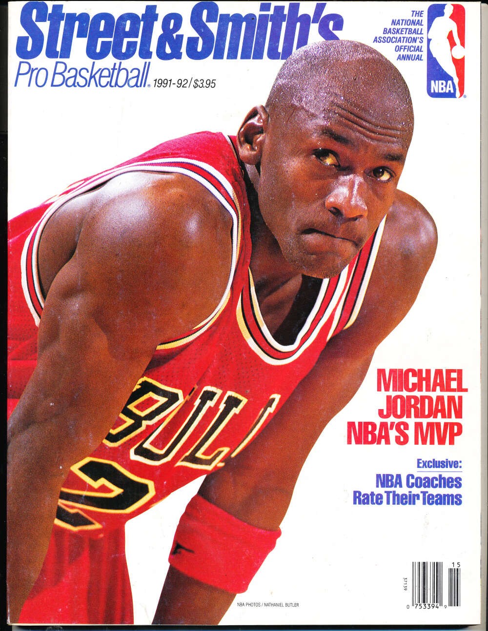 1991 Street & Smith Pro Basketball Michael Jordan Bulls nm bka