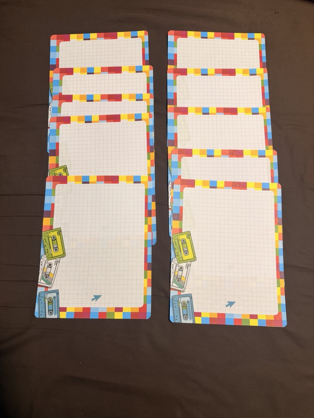 Letterhead 10 Sheets Of RAVE TAPE GRAPH 1980s Vintage Stationery Unused Lot