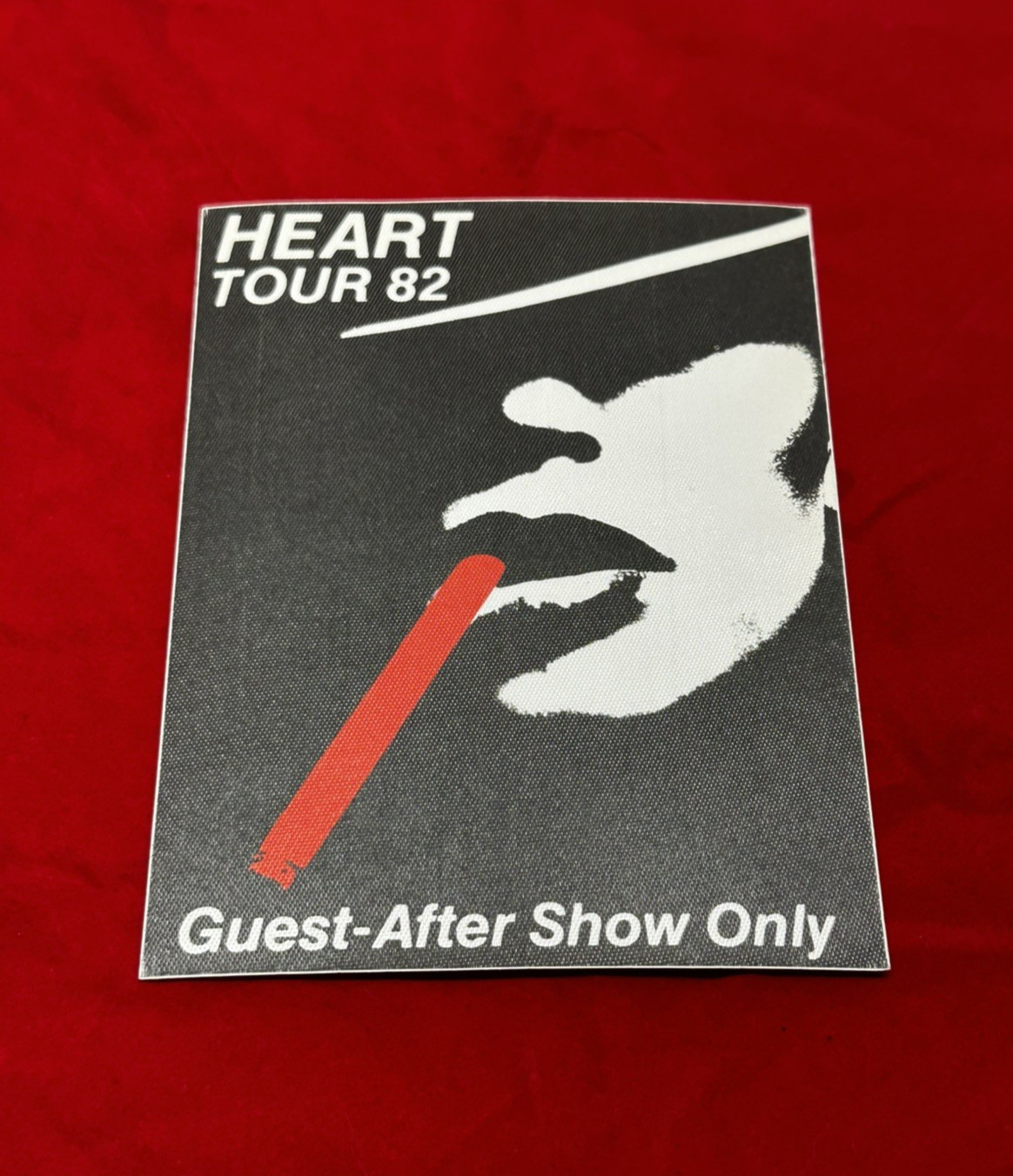 HEART VINTAGE CONCERT TOUR GUEST BACK STAGE PASSES LOT OF 7 FROM 1982-1988