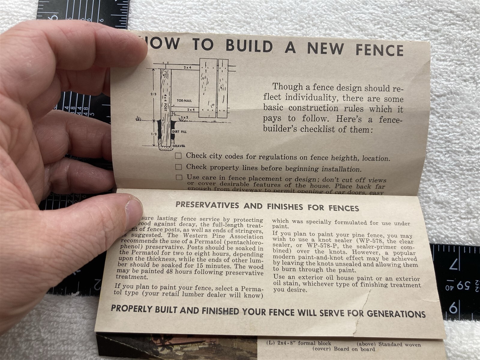 1950s 1960s Western Pine’s Fence Folio Portland OR Lumber Brochure Portfolio