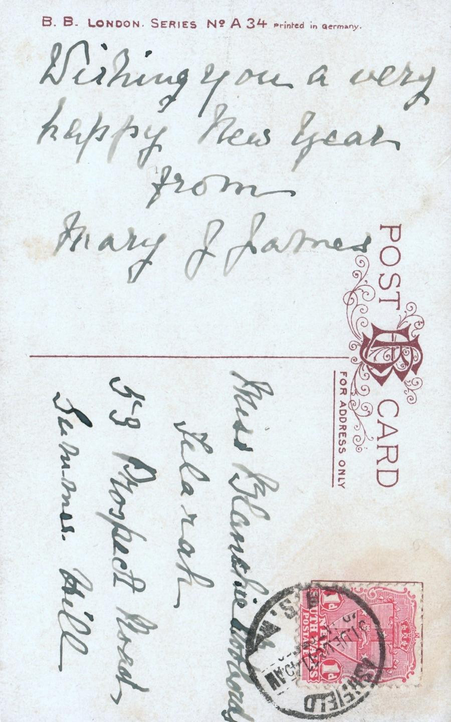 EARLY 1900’s ANTIQUE The Birds Nest POSTCARD sent to 59 Prospect Rd, Summer Hill