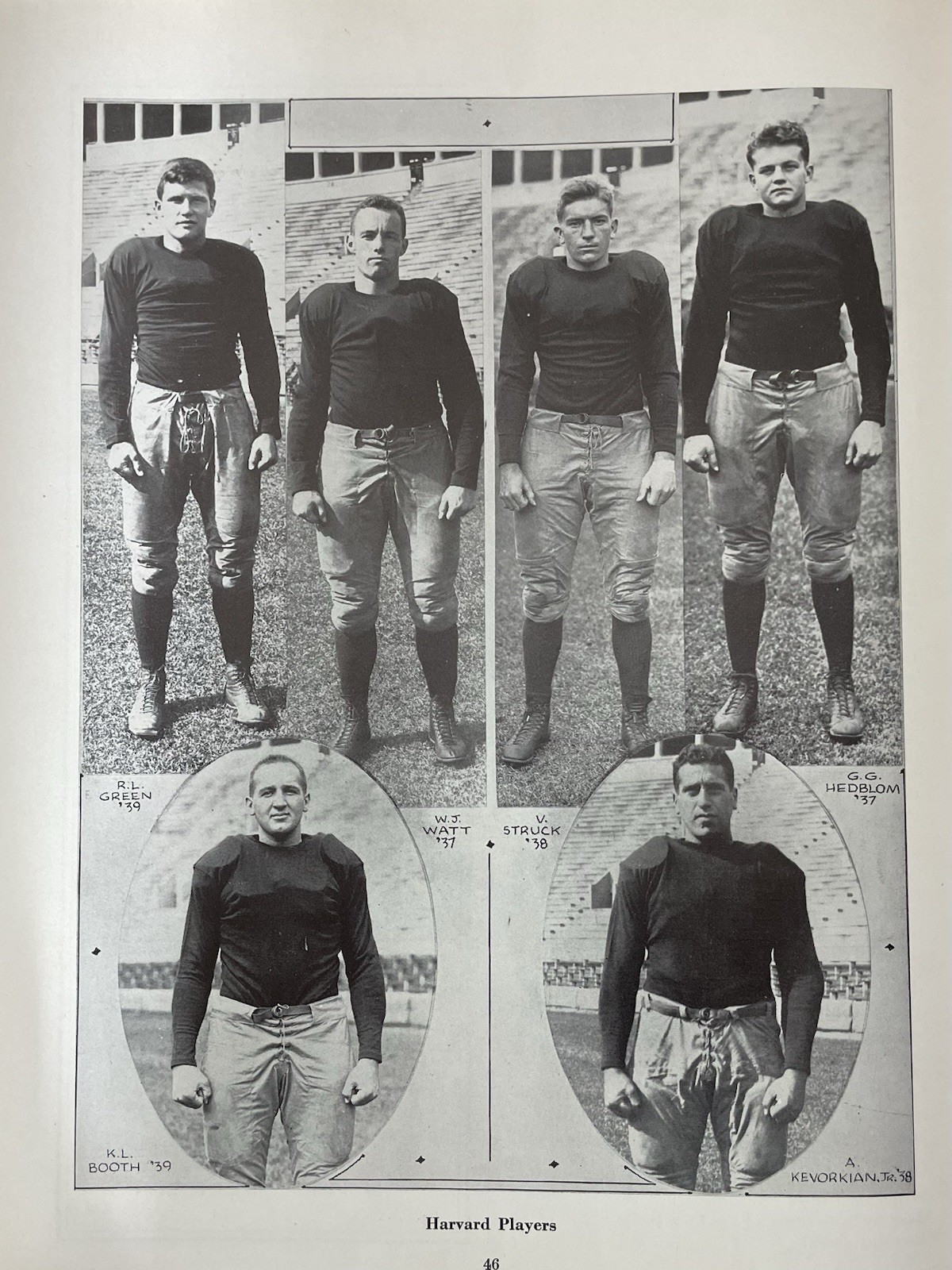1936 FOOTBALL PROGRAM HARVARD CRIMSON Vs. DARTMOUTH INDIANS BIG GREEN IVY LEAGUE
