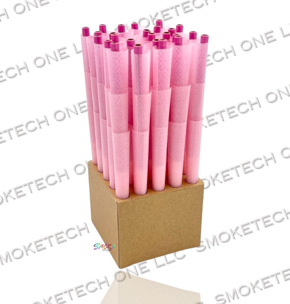 Elements Pink King Size Pre-Rolled Cones – 75 Pack