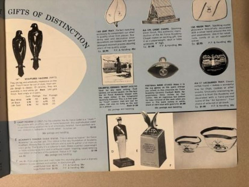 AFA Air Force Academy Athletic Association Gift & Souvenir 1950’s catalog – RARE