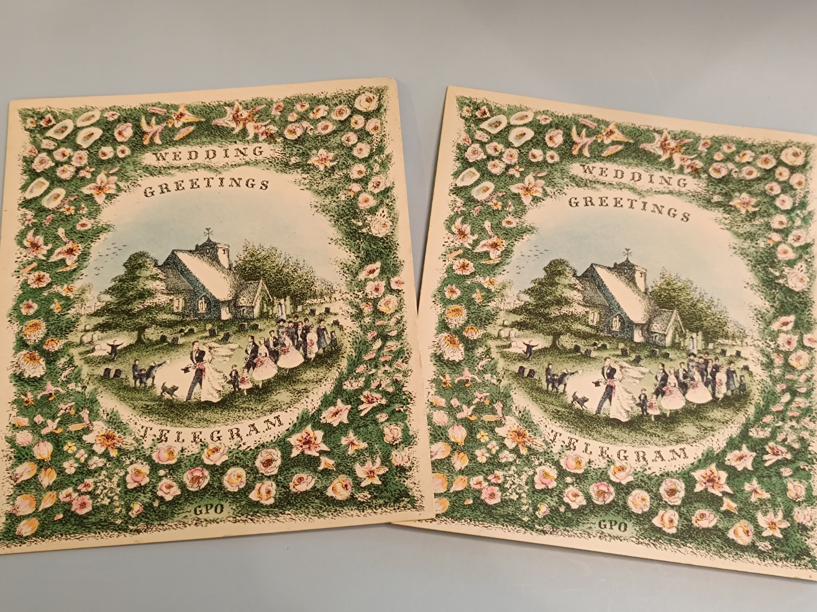 Vintage GPO Wedding Greetings Telegram 1957 / General Post Office