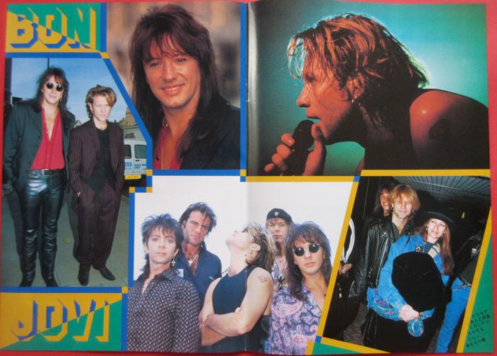 BON JOVI RICHIE SAMBORA 1993 CLIPPING JAPAN MAGAZINE IR 1J 5PAGE