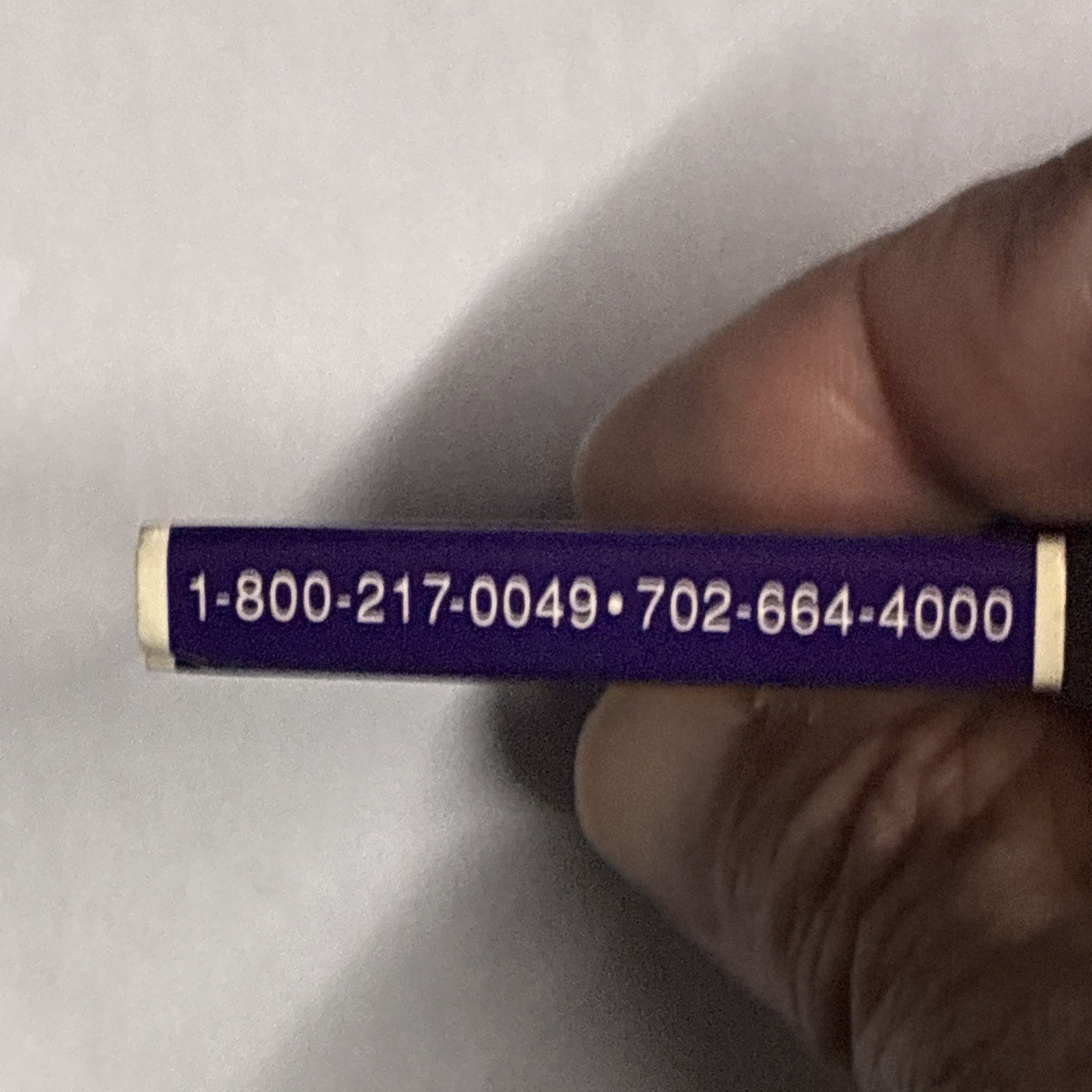 Unstruck Rainbow Casino Reno Wendover Las Vegas Nevada Vintage Purple Matchbook