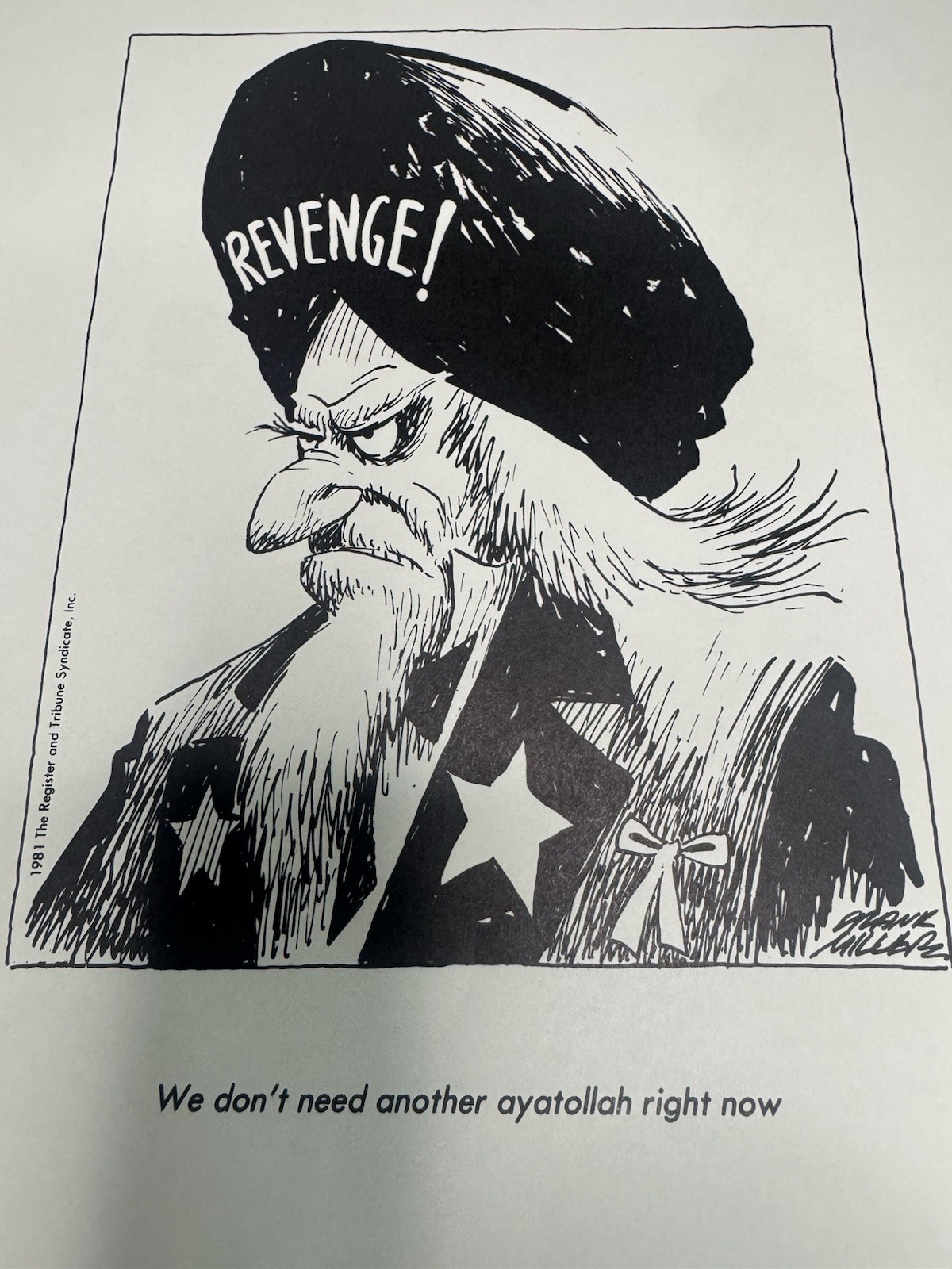 11 Vintage Graeme Miller Political Cartoon Prints 1981 1982 Register Tribune
