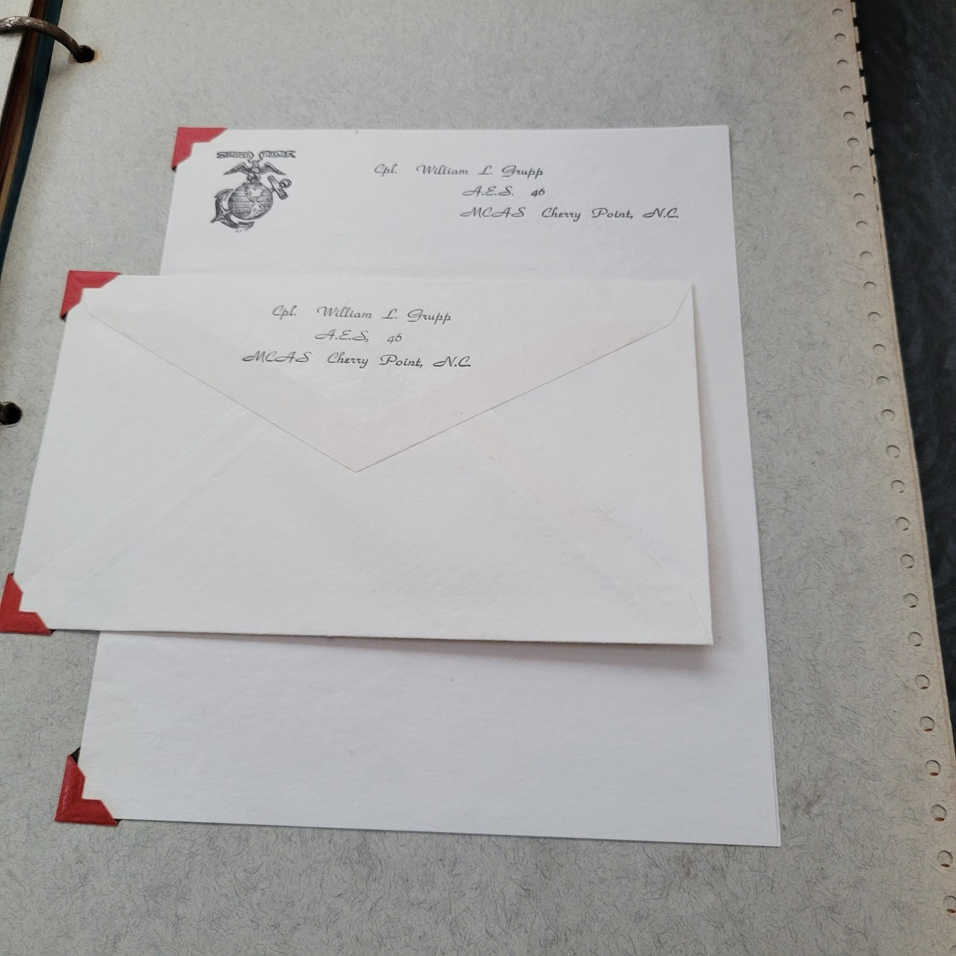 1940’s Print Shop sales catalog & paper samples – Letterheads/Business Cards