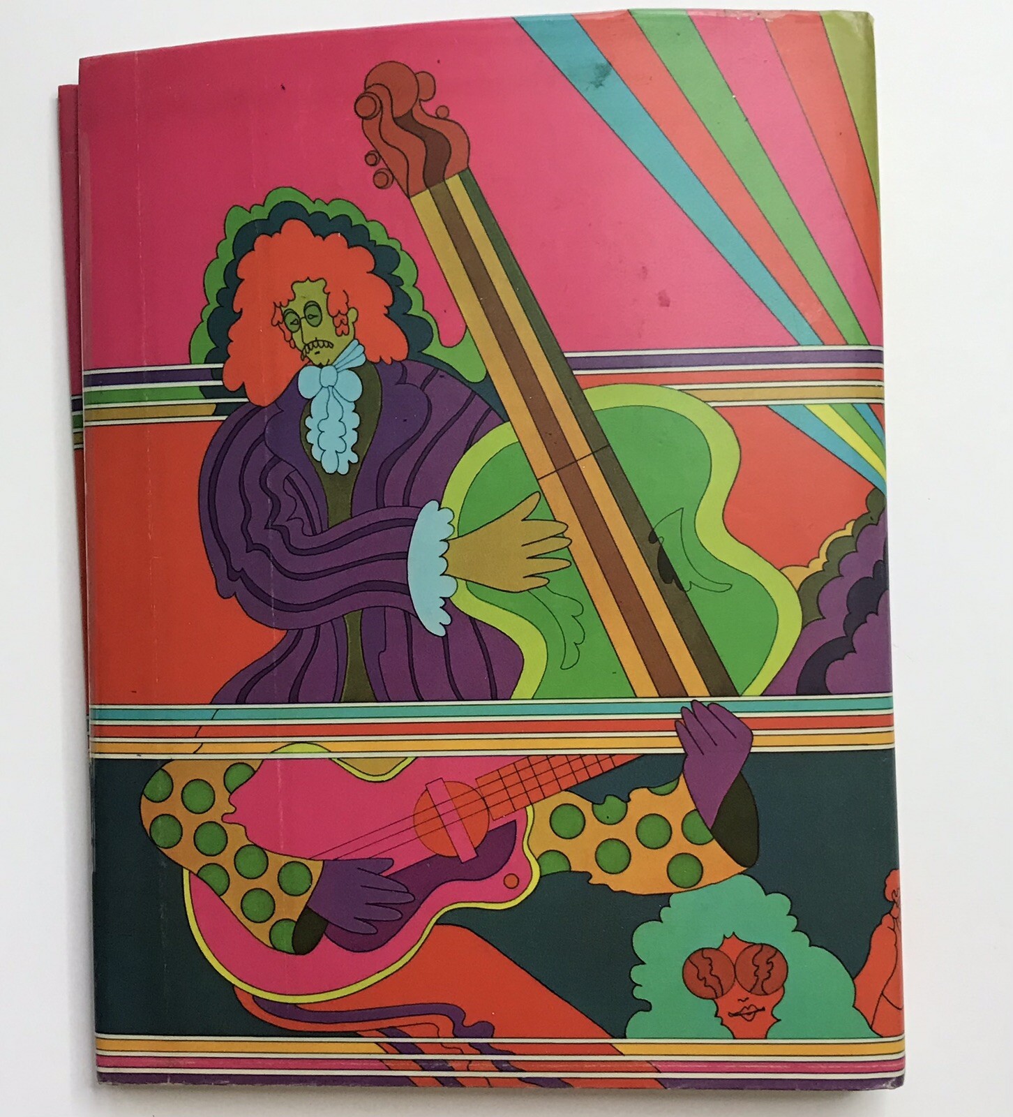 Peter Max 1970’s Burger King Psychedelic Rock Art “School Daze” Book Cover-RARE