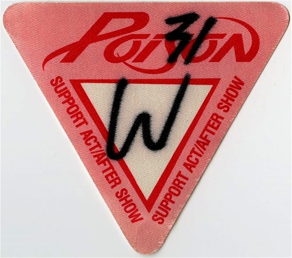 Poison 1988 Open Up and Say Ahh concert tour issued After Show Backstage Pass