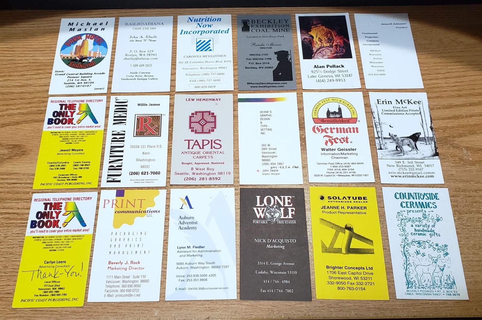 🔥 LOT of 100 VERTICAL BUSINESS CARDS for BUSINESS CARD COLLECTION L9