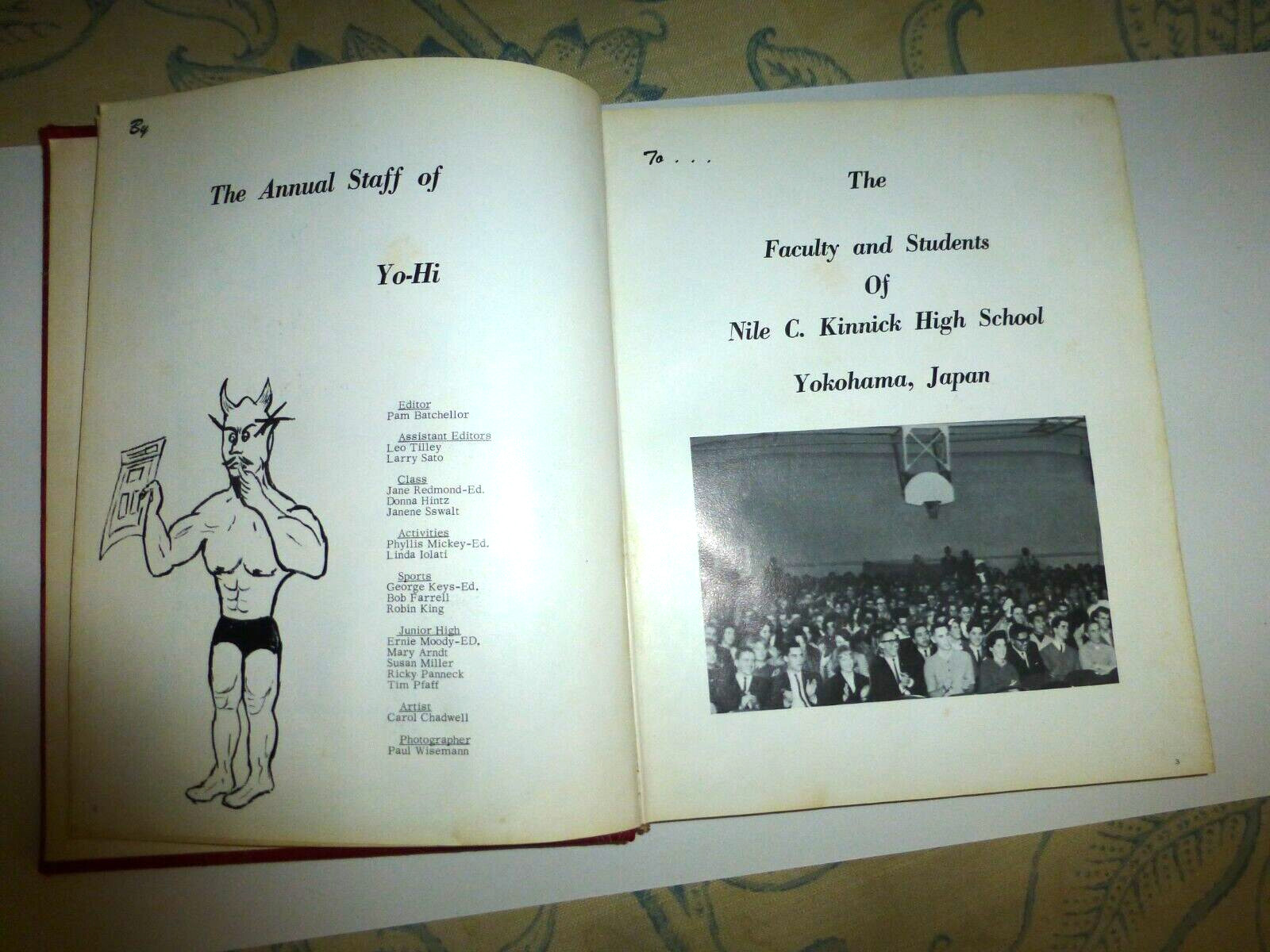 YEARBOOK YOKOHOMA JAPAN NILE KINNICK HIGH SCHOOL THE KRIMSON 1965