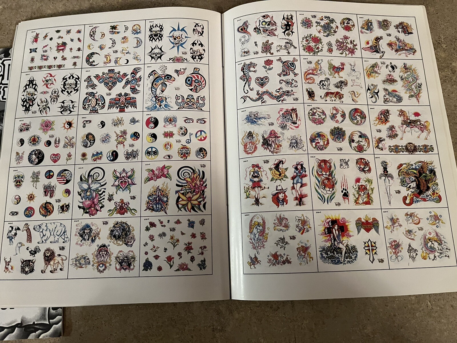 Vintage 1996-97 Huck Spaulding Ent Inc Tattoo Catalog Supplement & Price List