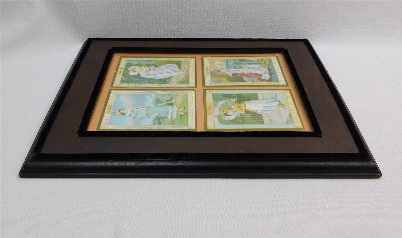 Marcus Ward 1880s Calendar Of The Seasons Victorian Trade Cards Framed