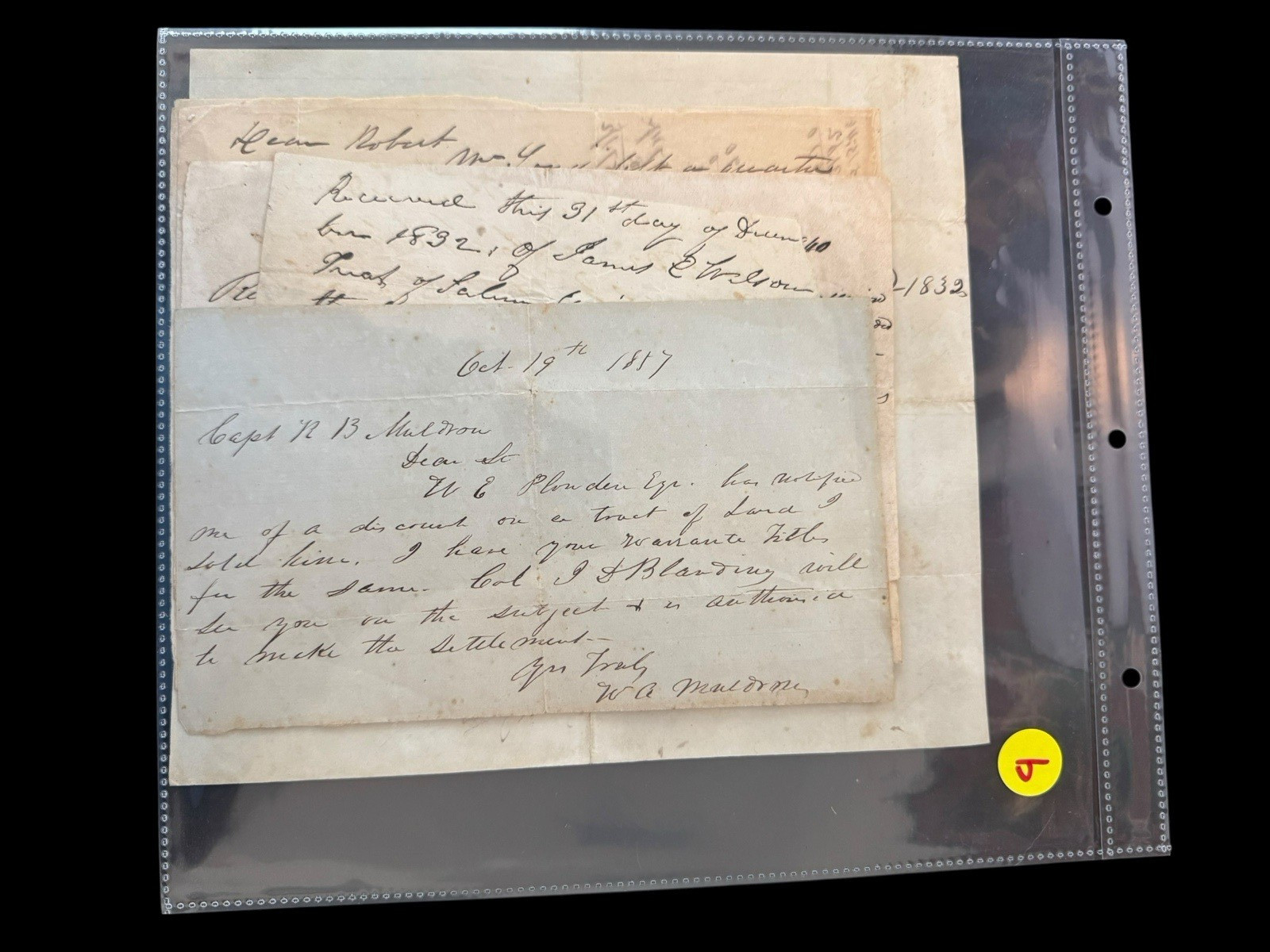 Treasury Of Salem Antique Records 1800’s Paper Lot B
