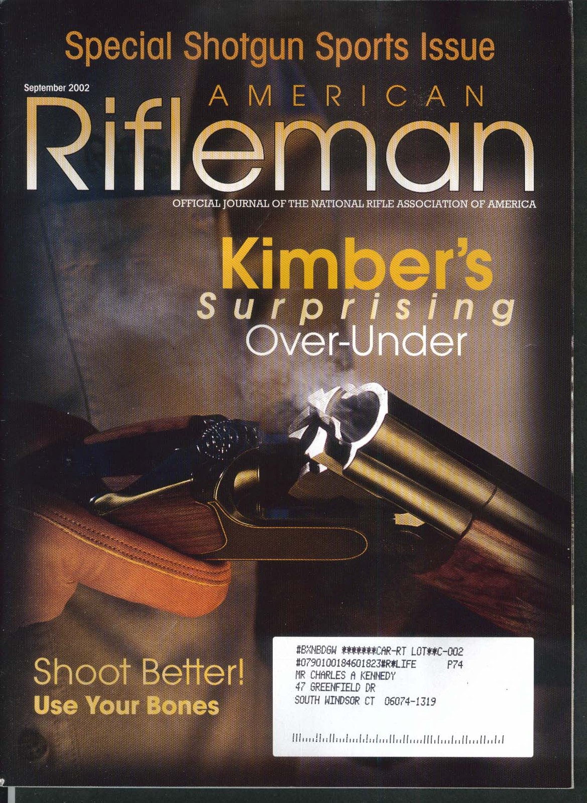 AMERICAN RIFLEMAN Kimber Over-Under Ruger Bearcat 7mm Winchester 9 2002
