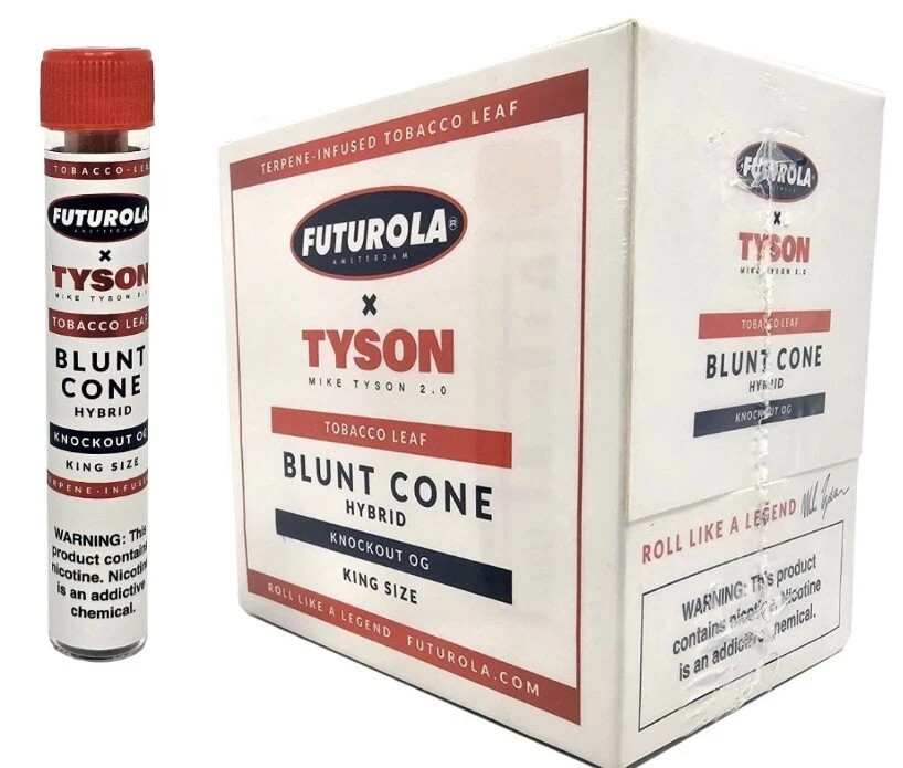 Futurola Mike Tyson Blunt Cones Hybrid Knockout OG King Size 6 Tubes