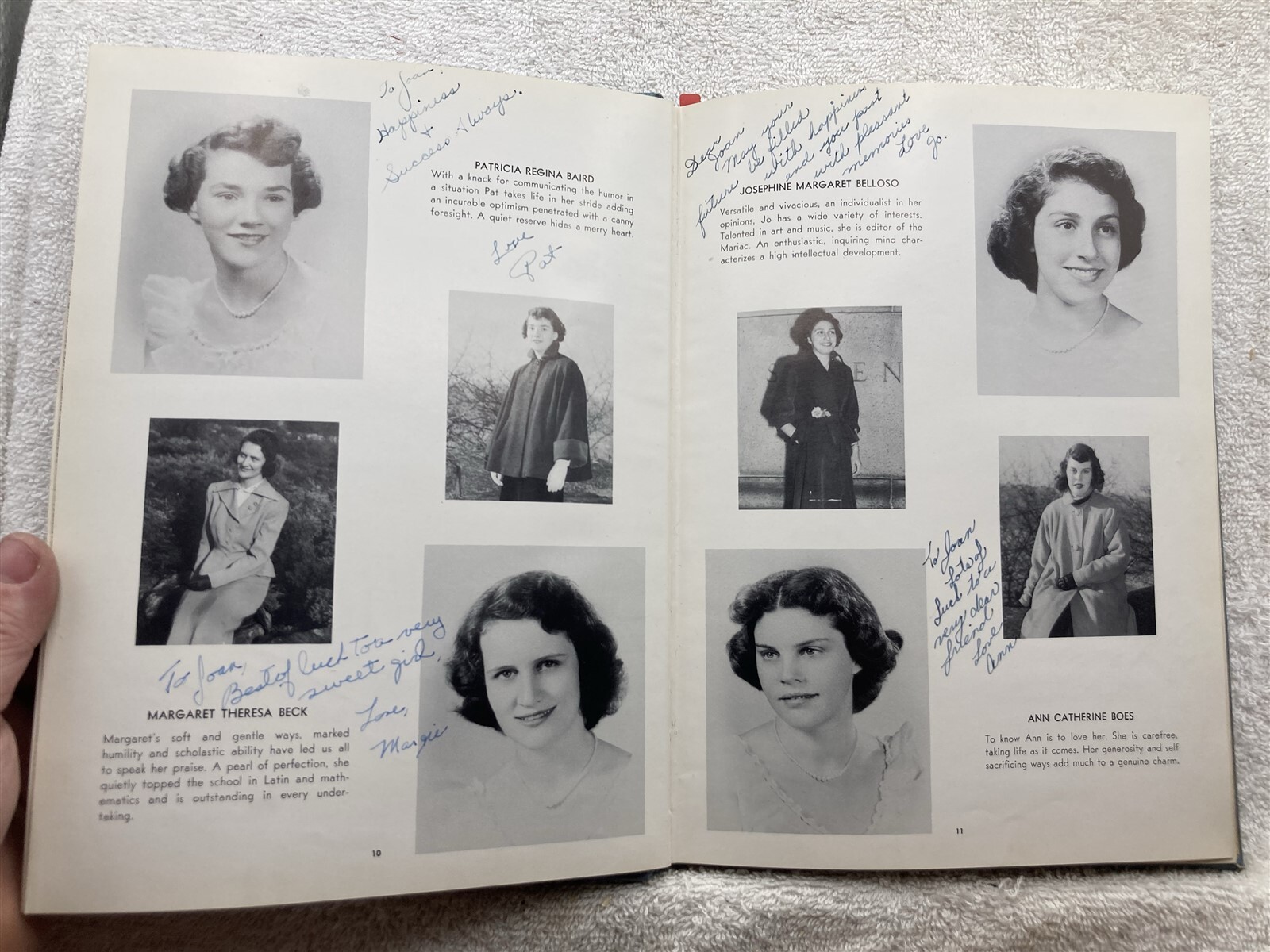 1952 Academy of the Sacred Heart of Mary Park Terrace New York NYC Yearbook Vtg