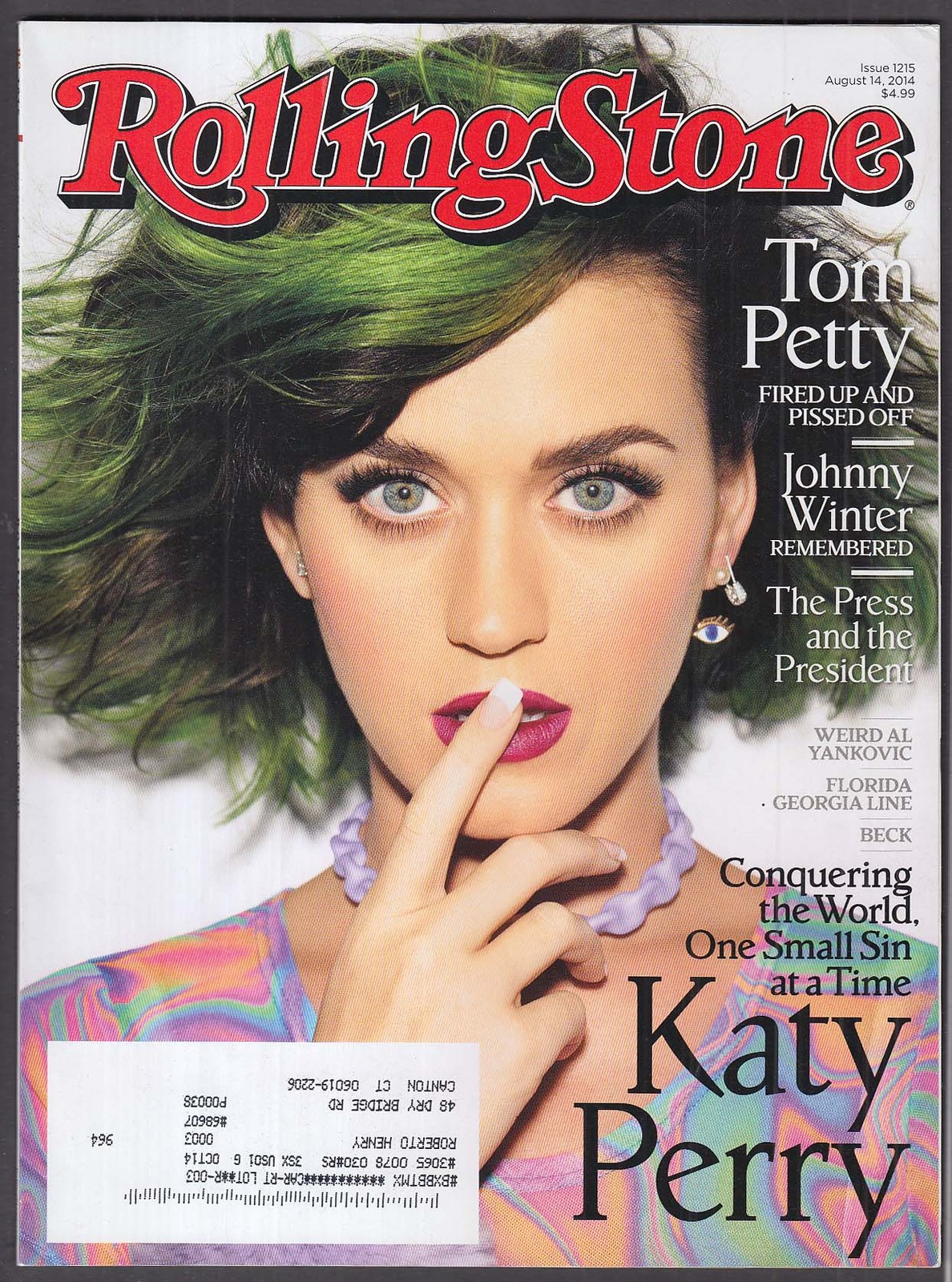 ROLLING STONE Katy Perry Tom Petty Johnny Winter Weird Al + 8/14 2014