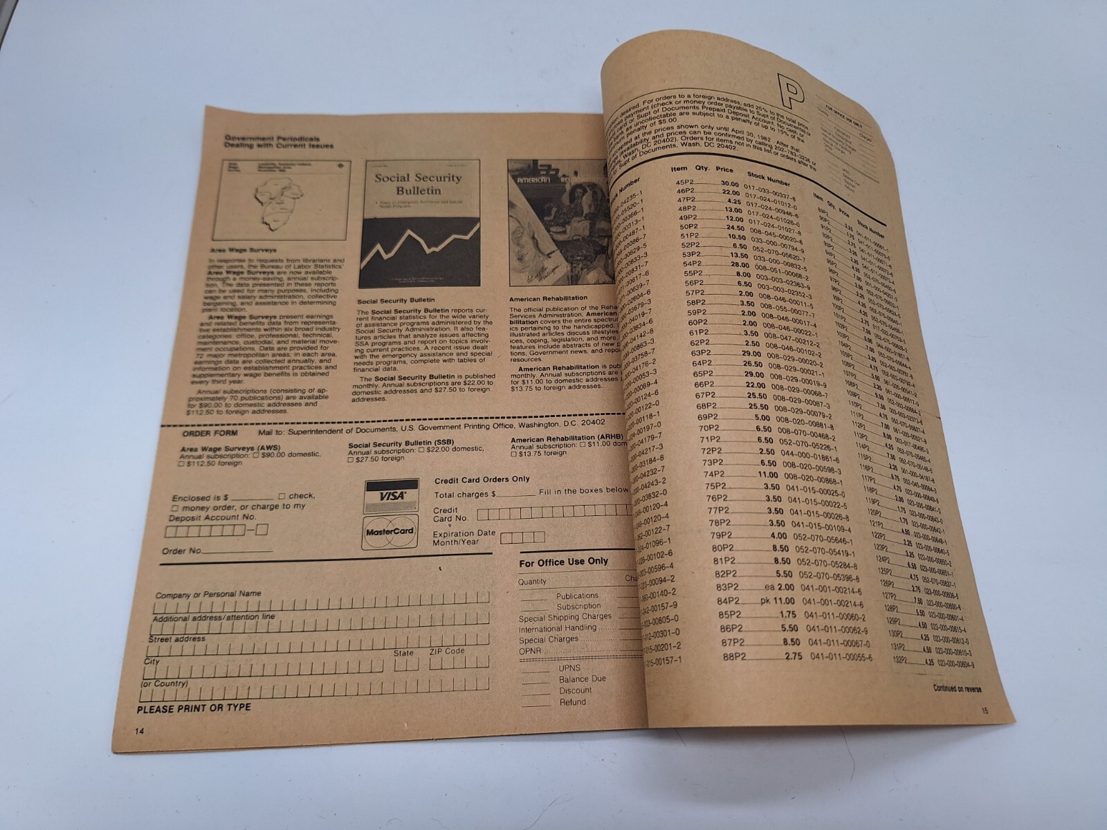Selected US Government Publications Booklet February 1982 Volume 11 Number 2P rr