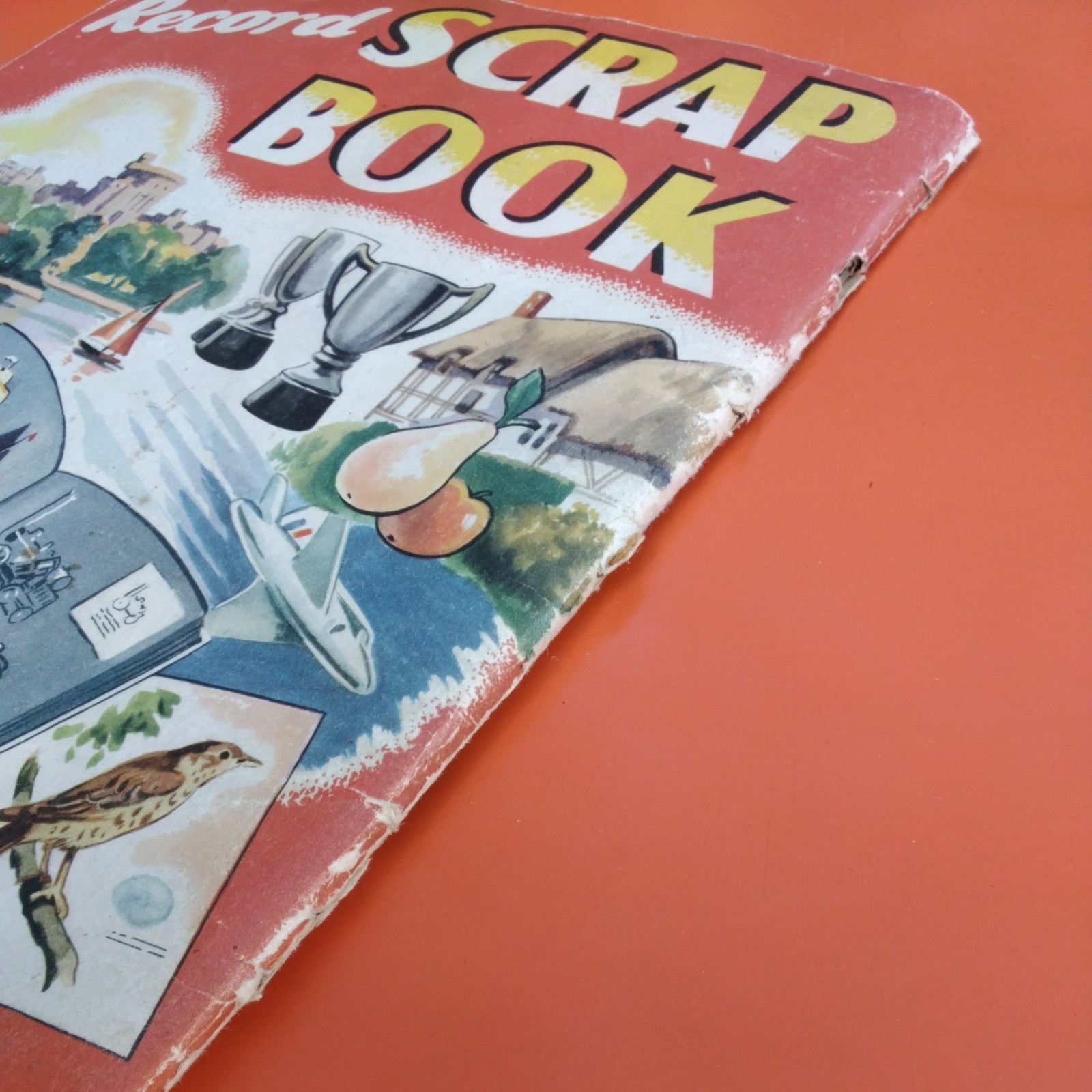 Vintage Retro 1950-60s Scrap Book Album Eagle Comic Classic Cars Cutouts Rare