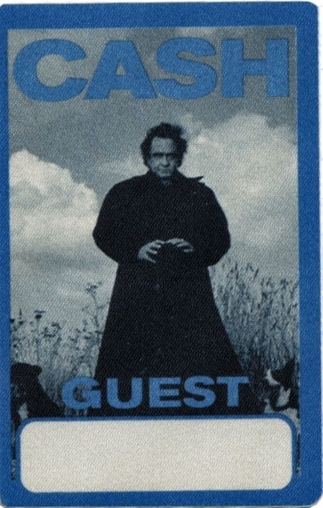 Johnny Cash 1994 American Recordings concert tour Band Guest Backstage Pass
