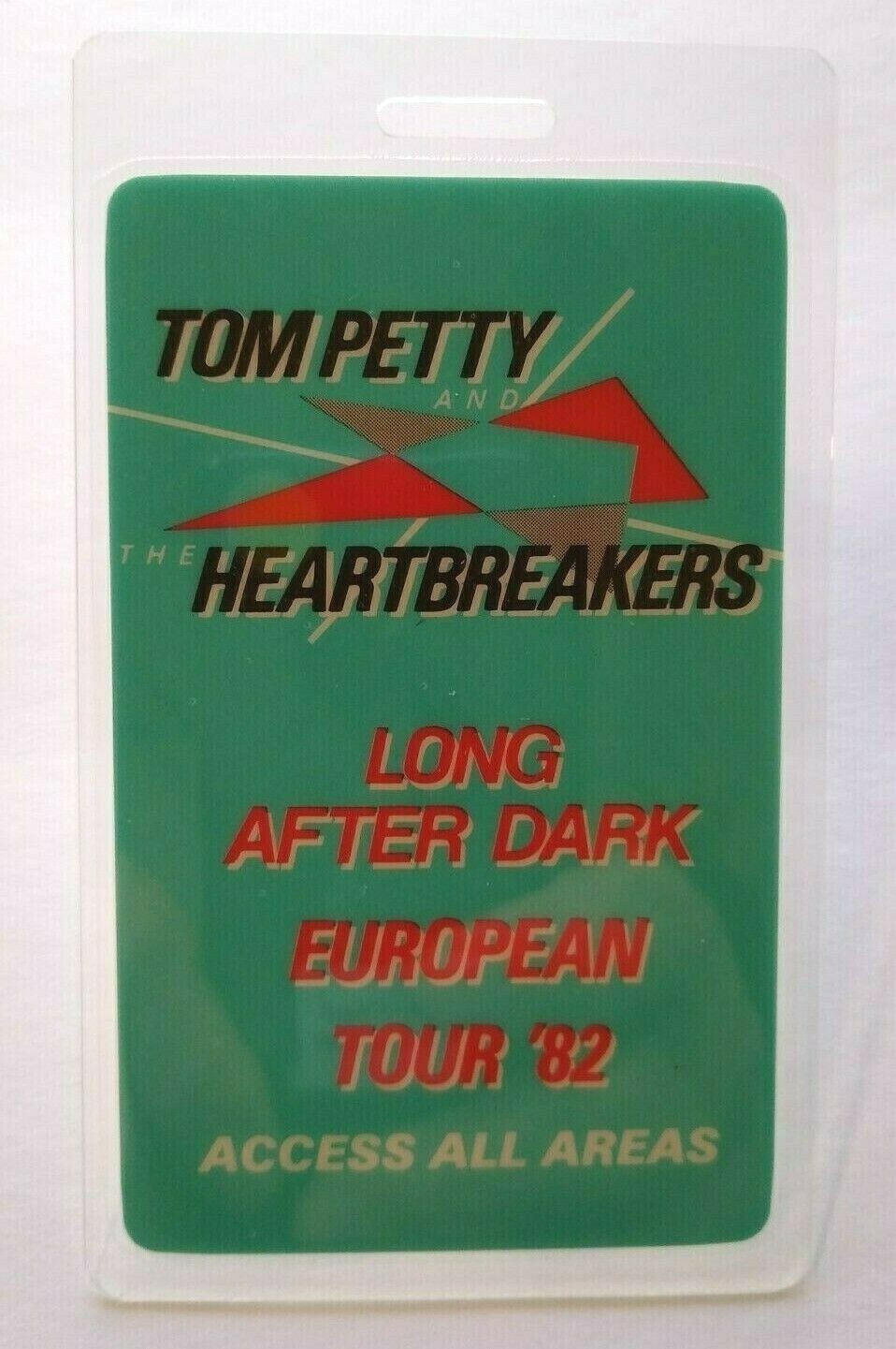 Tom Petty And The Heartbreakers Long After Dark Backstage Pass 1982 Rock Music