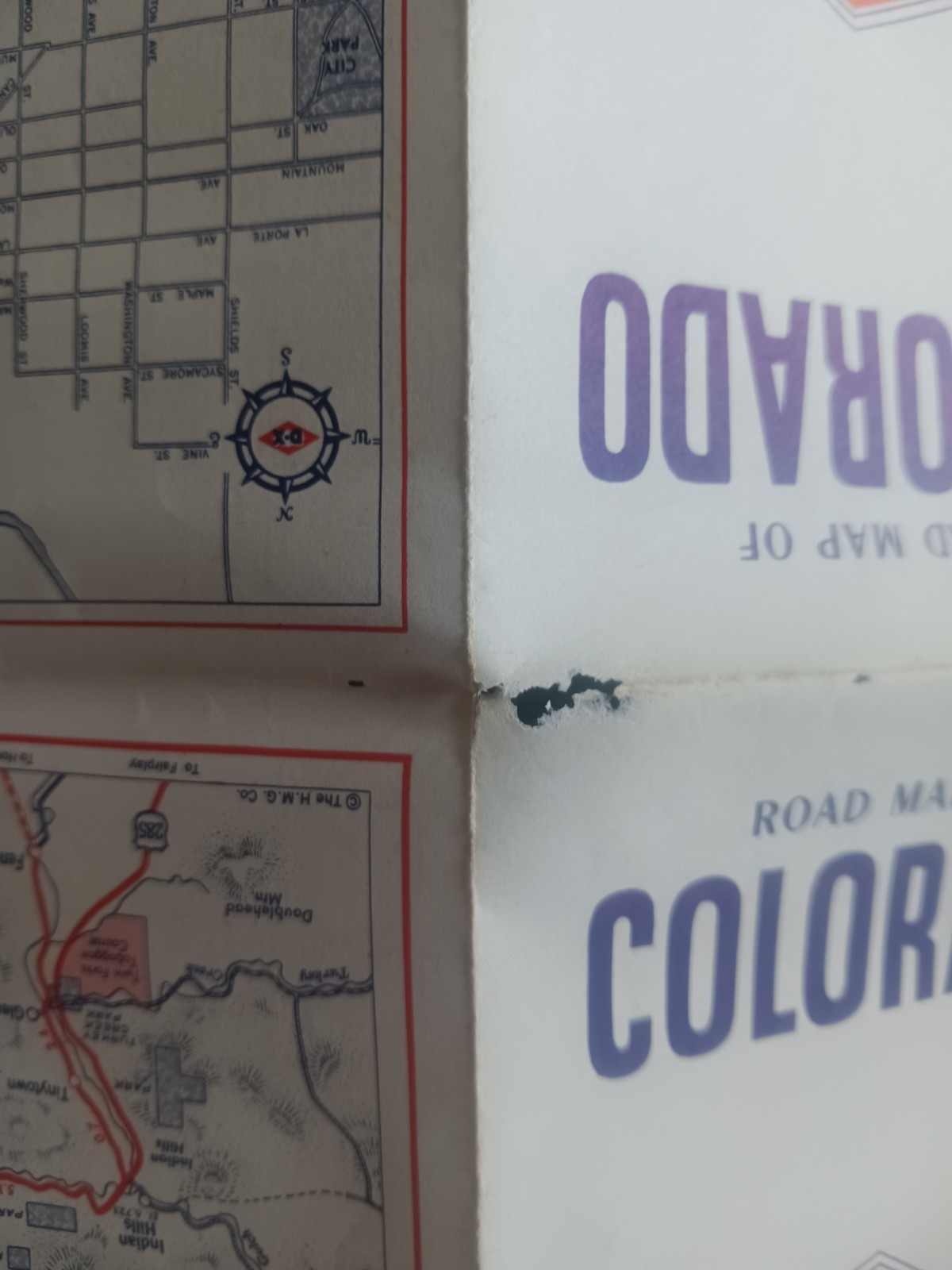 Vintage D-X Road Maps Colorado New Mexico