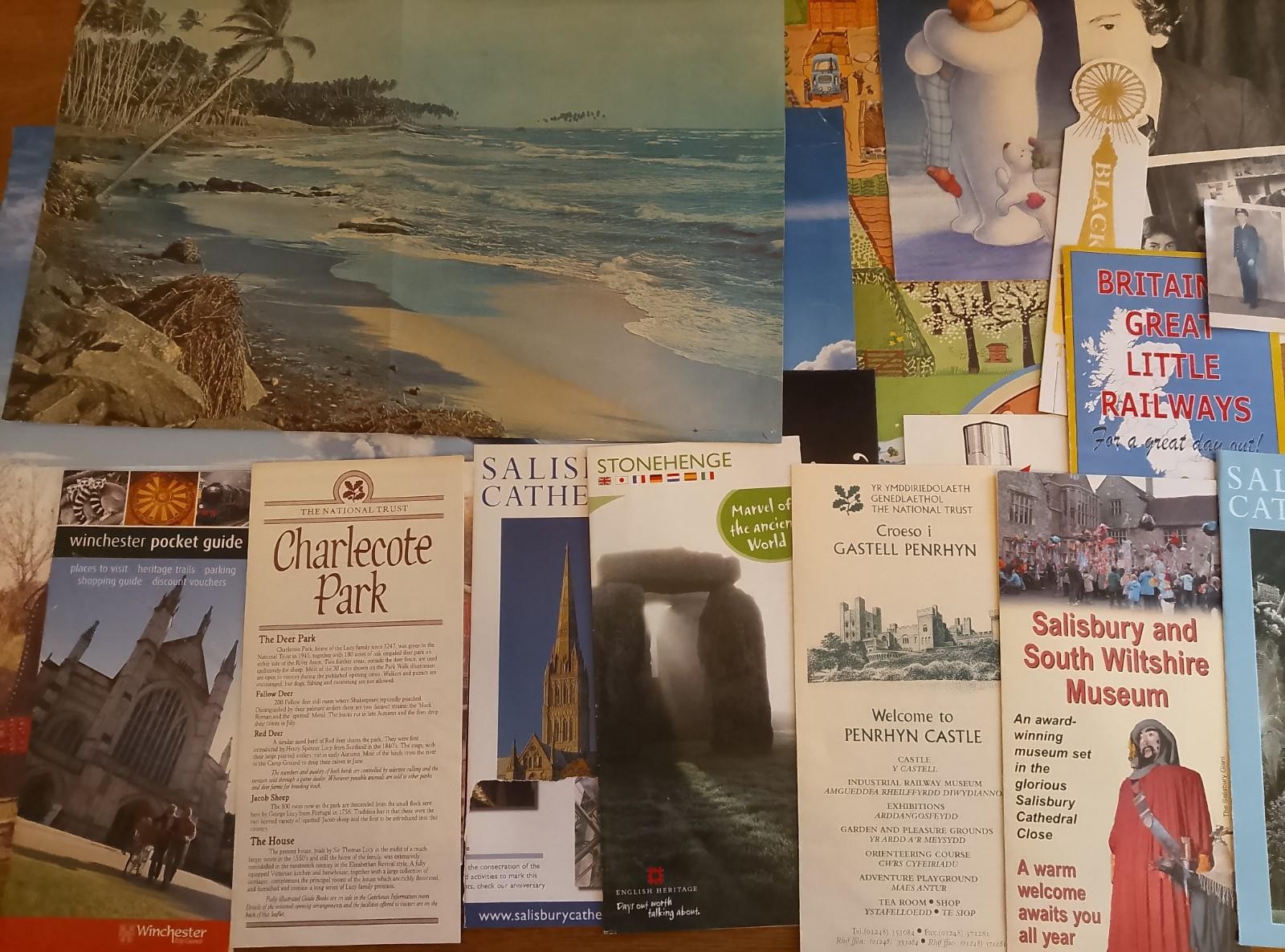 EPHEMERA – Bundle Mixed Paper Ephemera Photos Leaflets Posters Bookmarks Bundle