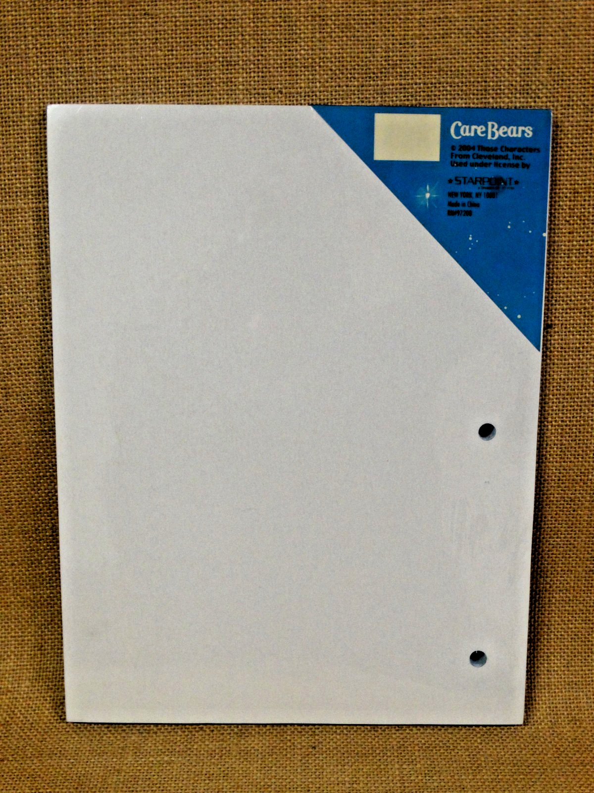Vintage 2004 Care Bears Paper Pack ~Ruled Filler Notebook Paper~ 3 Hole Punched