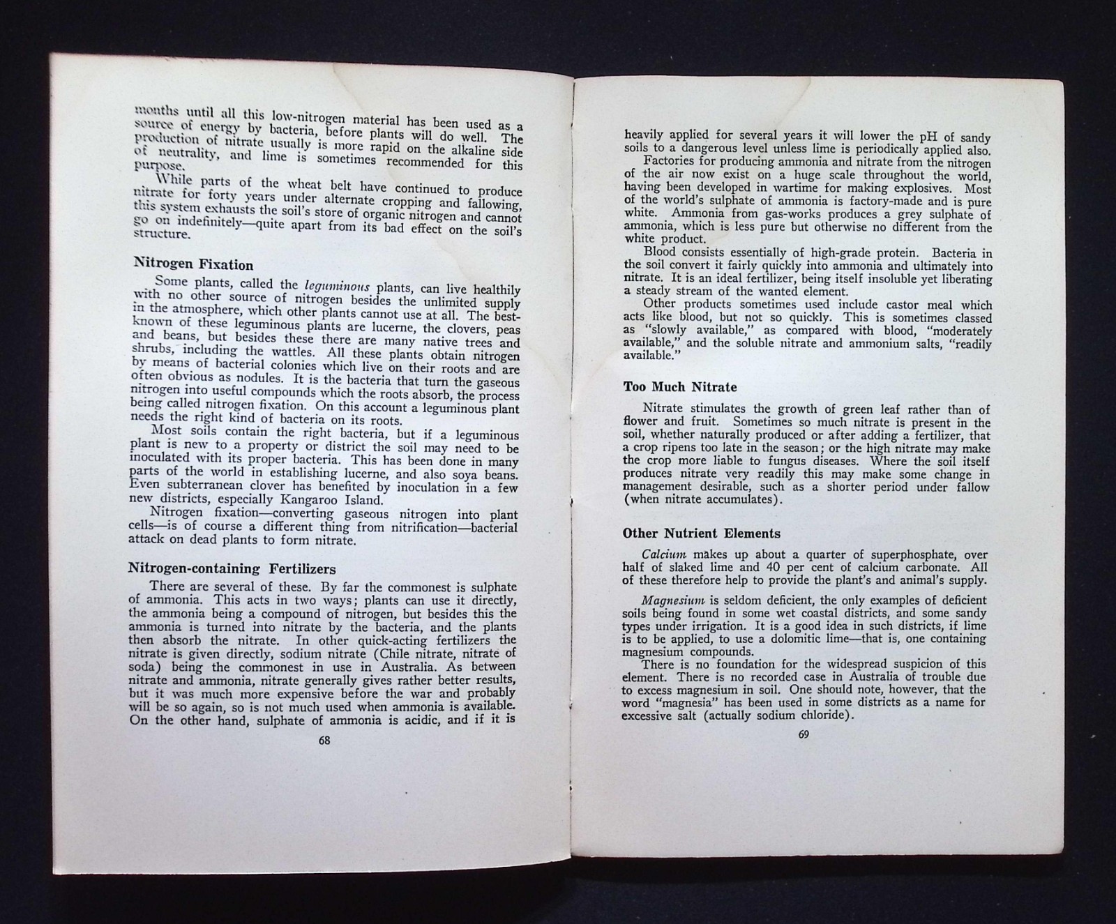 Climate & Soils in Relation to Agriculture : Ministry of Post-War Recon. 1949 PB
