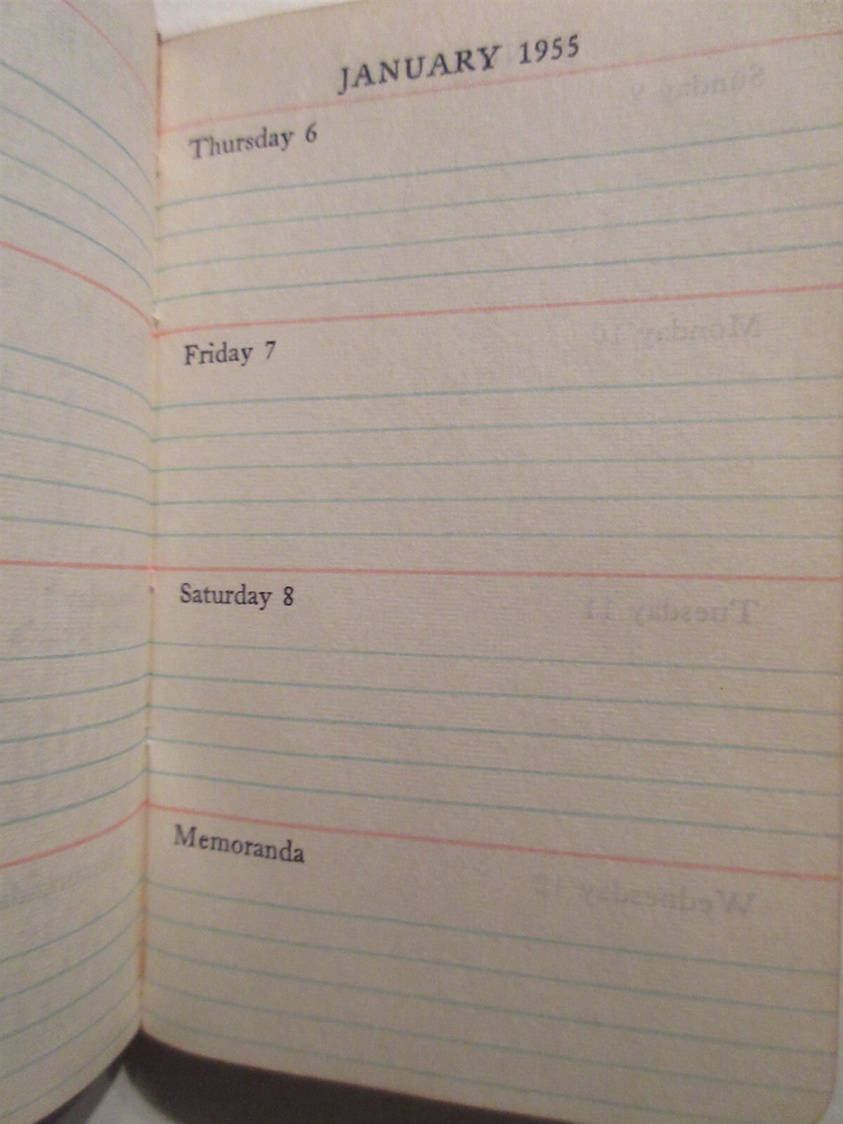 1955 Weatherhead Funeral Home Orange, NJ Calendar booklet