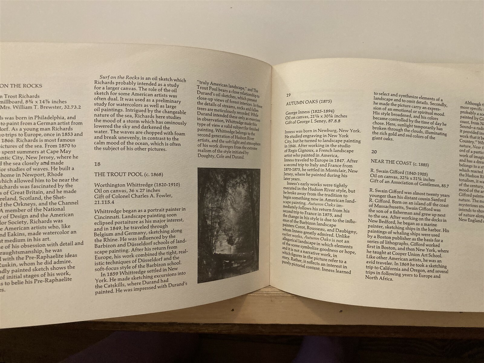 1973 19th Century American Landscape Metropolitan Museum of Art MET NYC NY Vtg