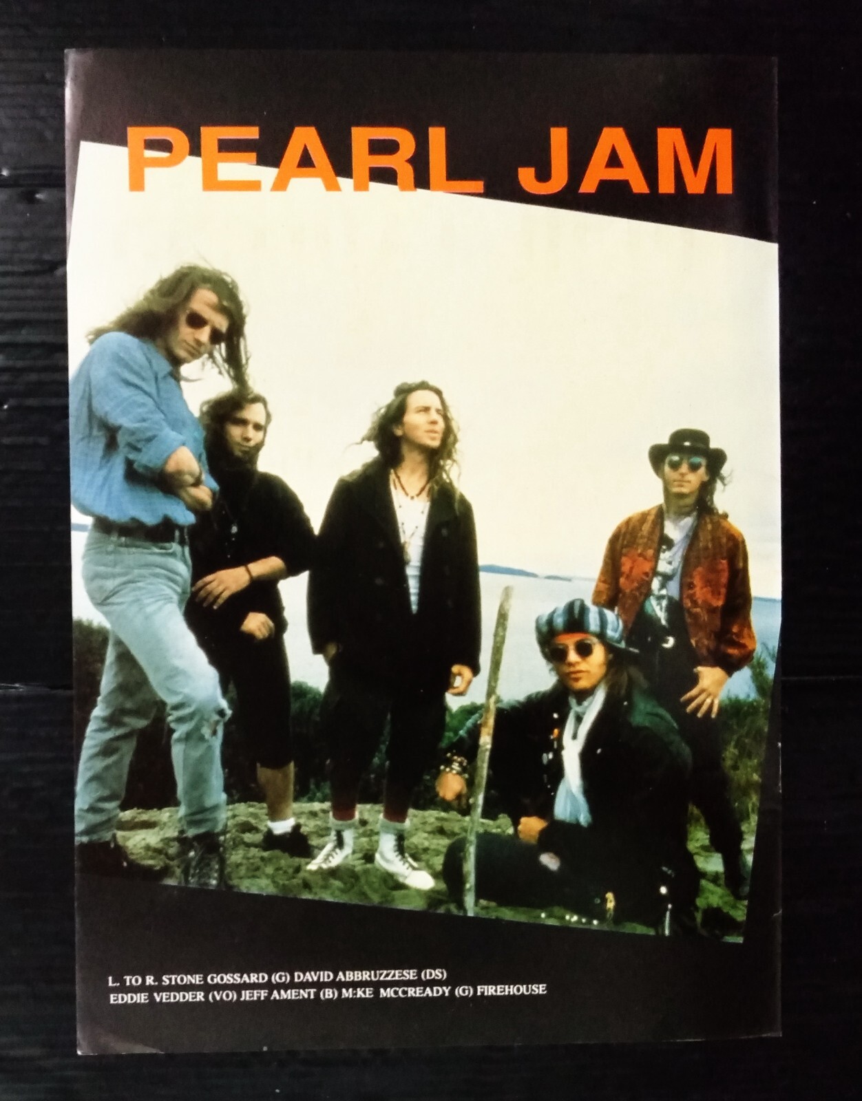 C5768 Pearl Jam Joe Satriani Vintage Thailand ONLY 1 COLOR PAGE MEGA RARE!!!