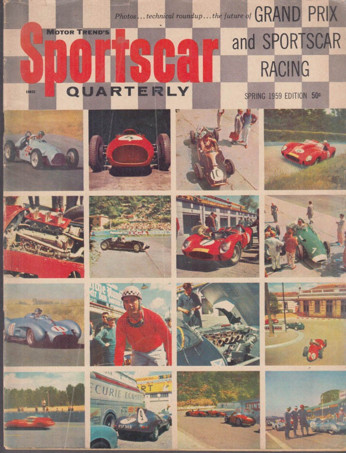 SPORTS CAR QUARTERLY Spring 1959 Maserati Fiat Abarth Hawthorn at Monaco