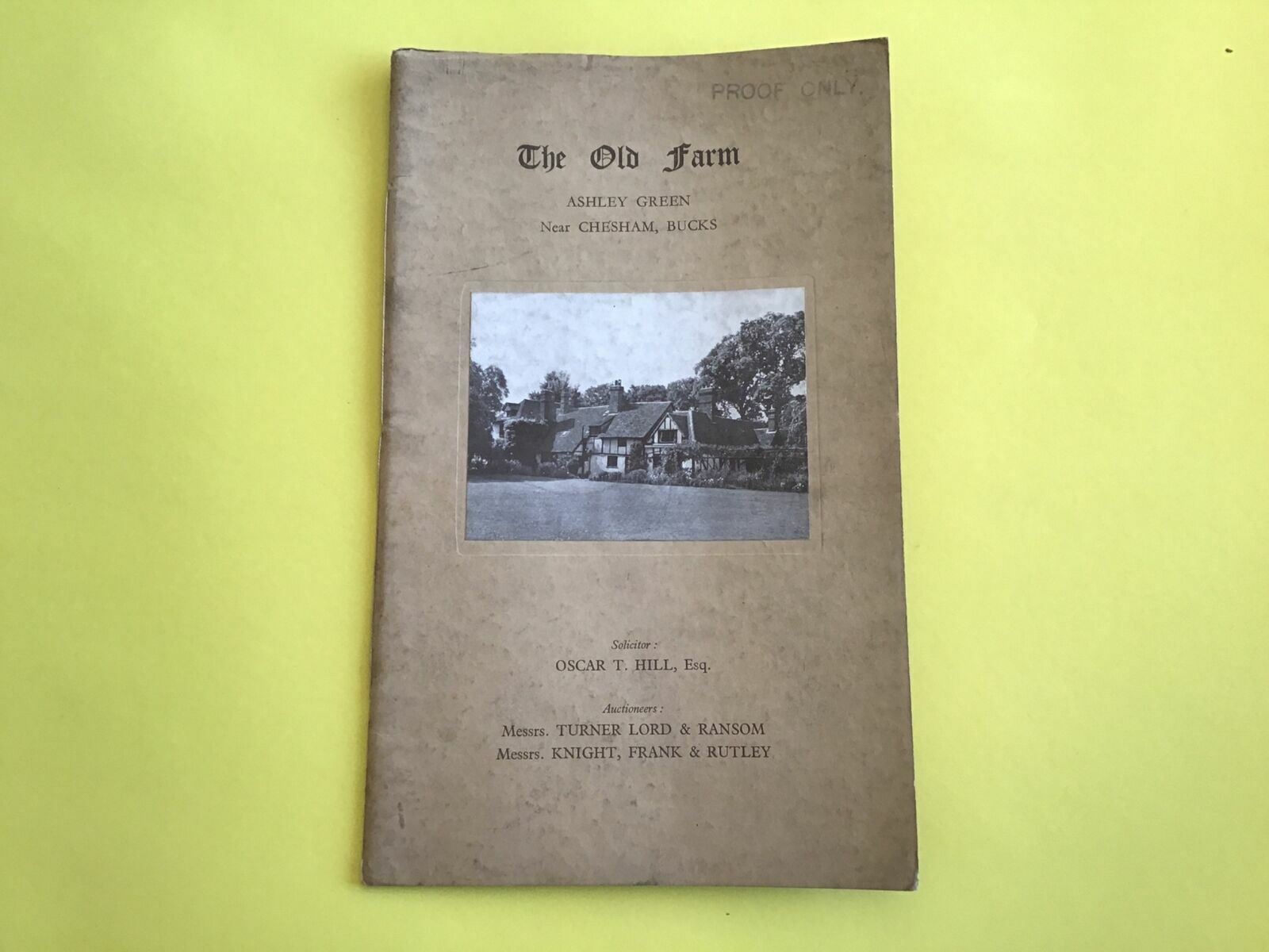 The Old Farm Ashley Green Chesham Bucks 1947 Tudor Farmhouse Sale R24295