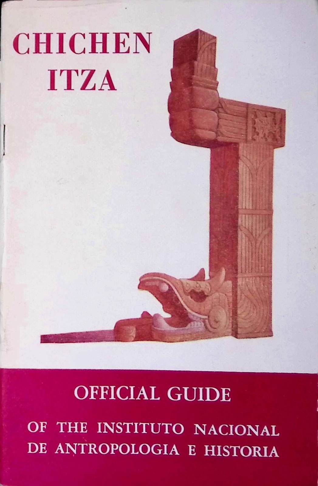 Chichen Itza INAH Official Guide Booklet 1950s Maya-Toltec Archaeology Yucatan
