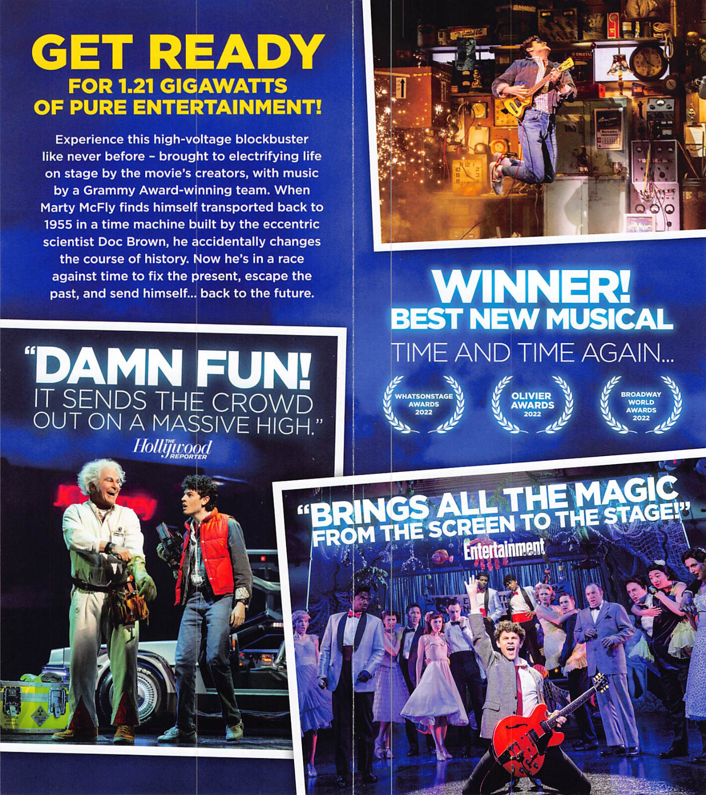 Back to the Future musical 2023 Broadway New York City Marty McFly & Doc Brown
