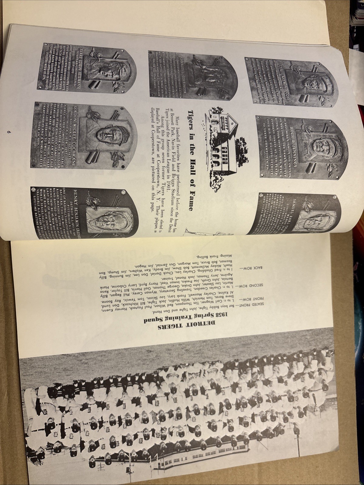 1958 Detroit Tigers baseball Official Yearbook em/nm+.