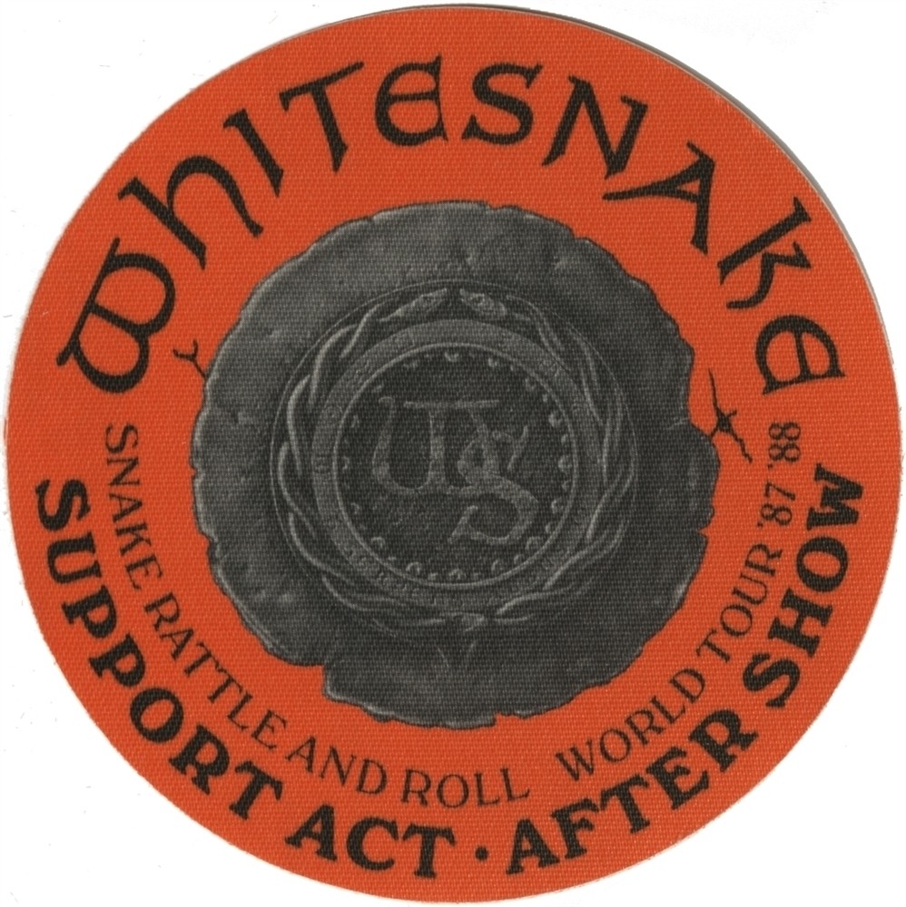 Whitesnake 1987 Here I Go Again concert tour After Show Backstage Pass