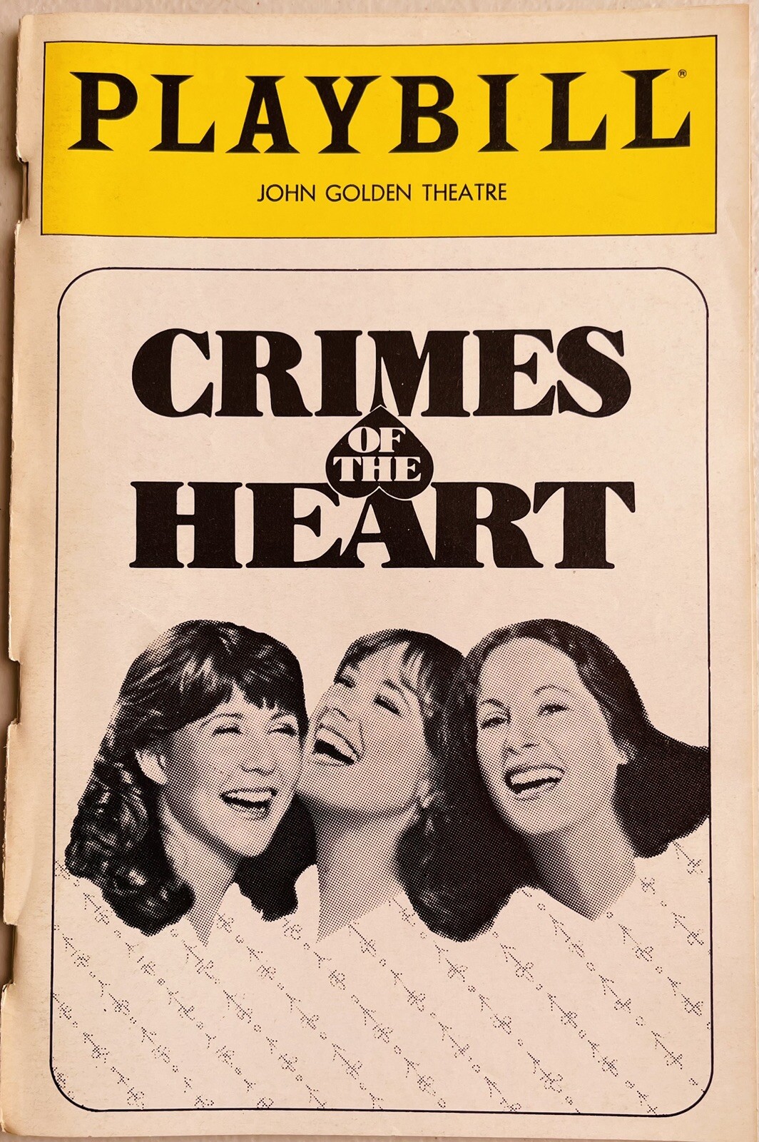 Crimes of the Heart – Broadway Playbill Mar 1982 – Mia Dillon, Mary Beth Hurt