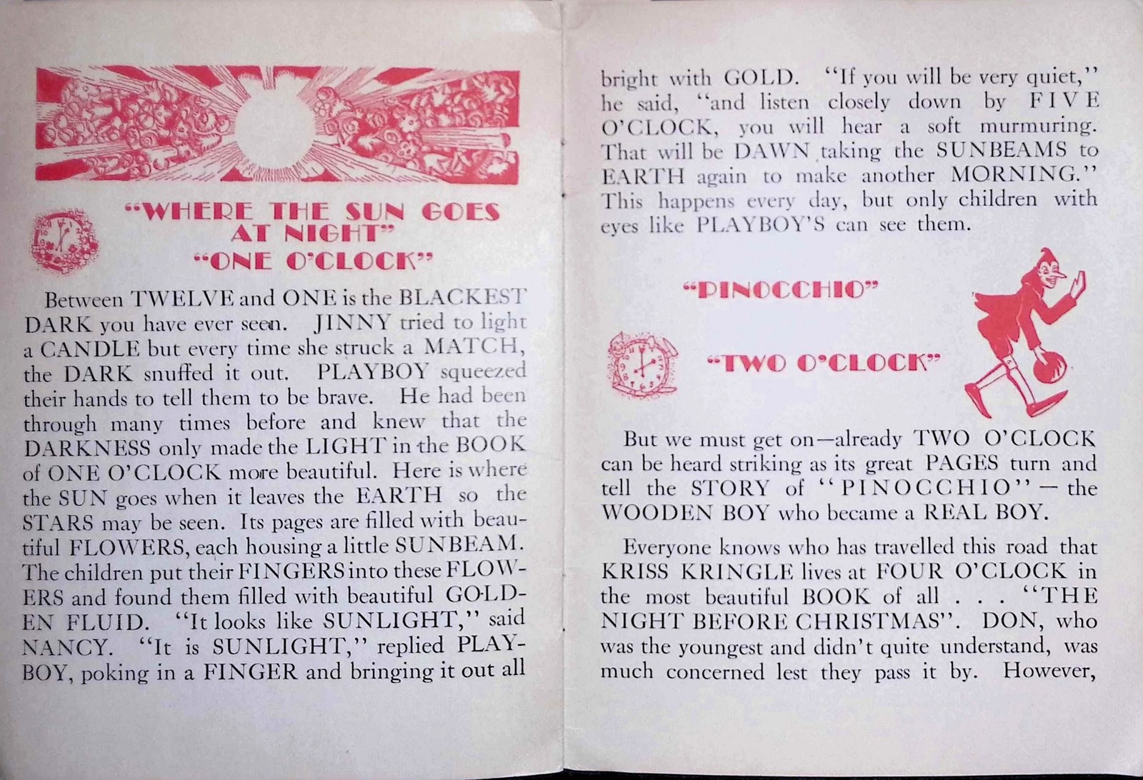 John Wanamaker Philadelphia Around the Clock Promo Storybook c1910 Red Ink