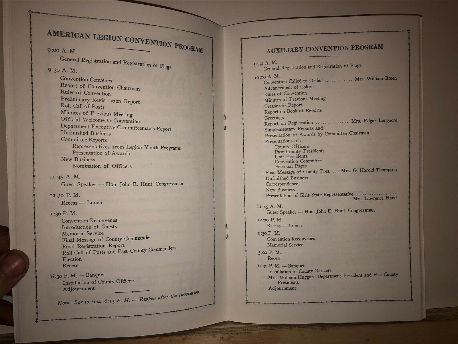 1974 Camden County 55th Anniversary Program American Legion New Jersey NJ Vtg