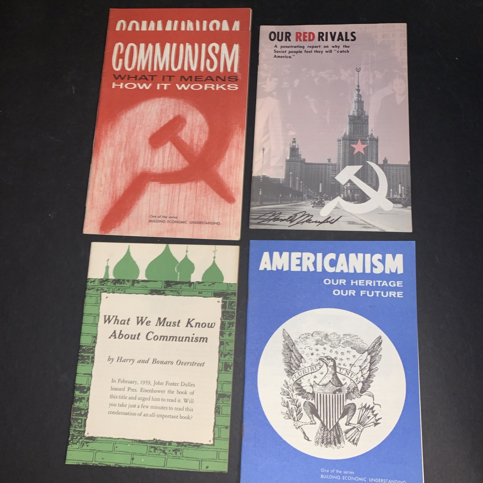 Vintage 1950s 1960s Anti Communism Pamphlets Lot General Motors GM Men & Women