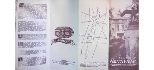 Smithville NJ History Pamphlet HB Smith Factory Burlington County Mill c1975