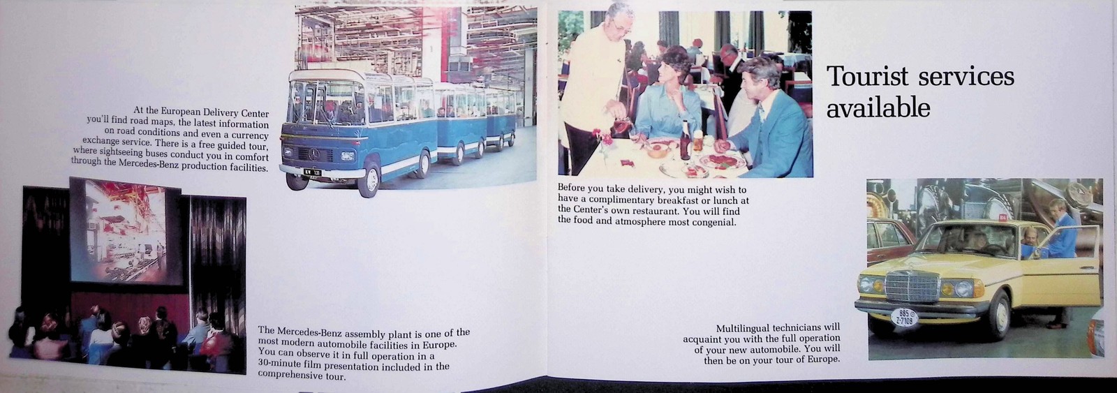 Mercedes-Benz European Delivery Brochure 1970s Berchtesgaden Map Guide