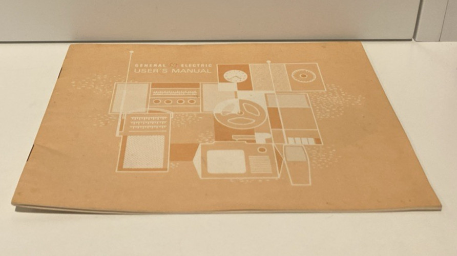 Vtg General Electric Model M8415B Cassette Tape Recorder Owner’s Manual 1970 EUC