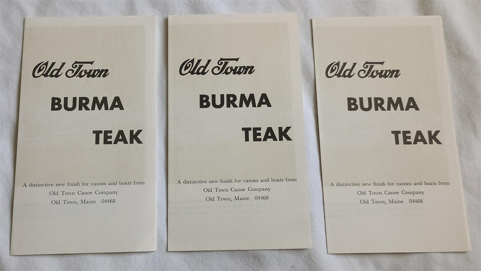 Vintage Old Town Canoe Company Lot Catalog Brochure 1977 1981 1982 1986